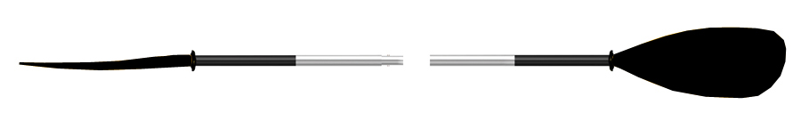 Bild von TNP/Hiko Asymmetric Paddel teilbar